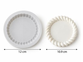 Molde silicona bandeja redonda trenzada 